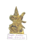 Sarawati (Brass) (Mini) (7) -Height- 3" Base- 1.5" x 1"
