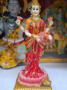 Laxmi With Pot -Height - 8 Inches Base - 3.5 X 3.5 Inches Approx