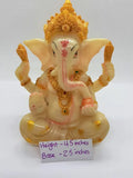 Sitting White Ganesh