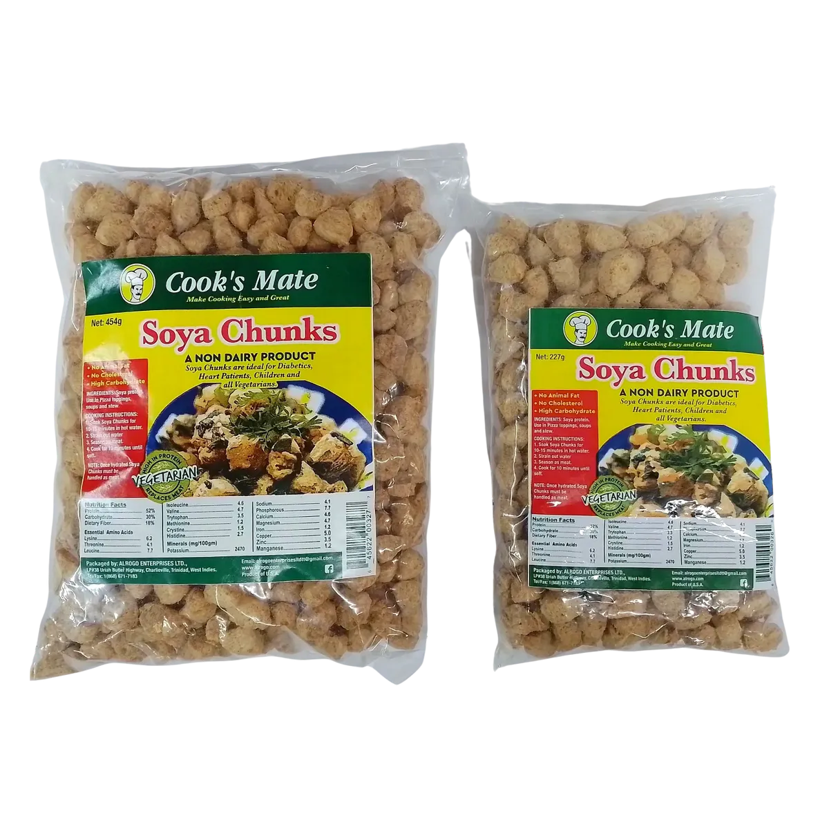Soya Chunks Plain - Cook's Mates