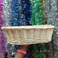 Wooden Oval Basket (15.5"x 11"x 4.5")