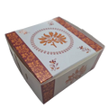 Yellow & Red Floral Sweets Box (4x4x2) (25 pcs)