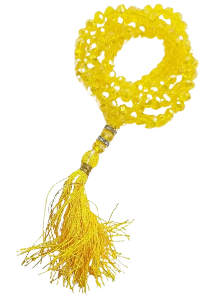 Yellow Crystal Mala