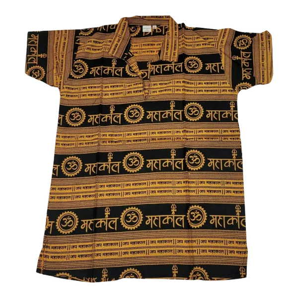 Yellow and Black Kurta Top