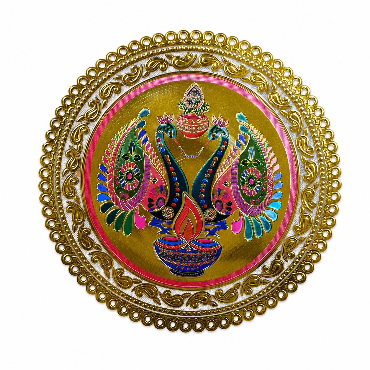 Transparent Rangoli Poster Approx 10 Inches- #5