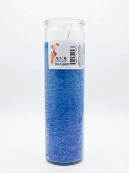 Bottle Candle -Blue