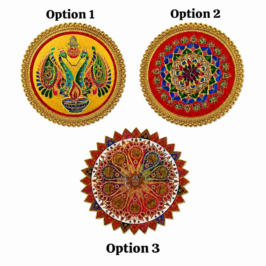 Transparent Rangoli Poster Approx 10 Inches- #5