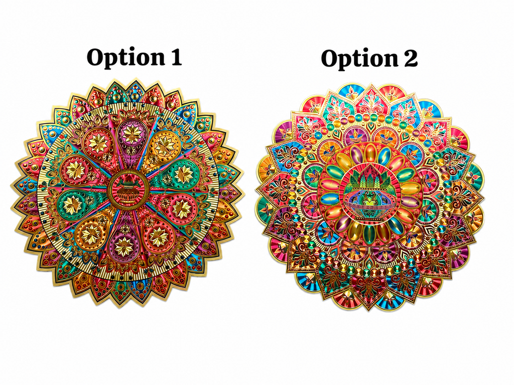 Golden Rangoli Stick Approx 19 Inches- #1