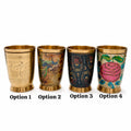 Decorative Brass Cups- Approximate Height 4 Inches x 3 Inches Width