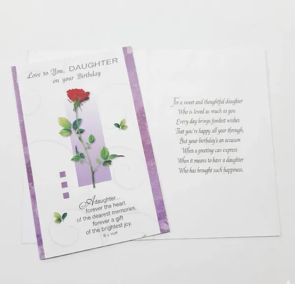 Happy Birthday Greeting Card (Daughter)
