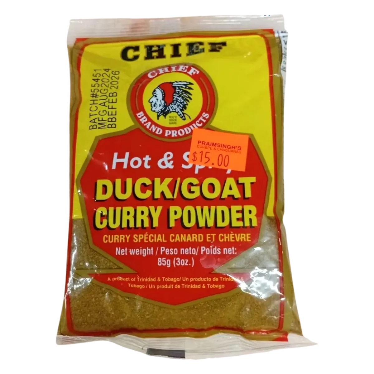 Chief Hot and Spicy Duck/Goat Curry Powder