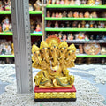 Gold Panchmukhi Ganesha- Approx 4 Inches