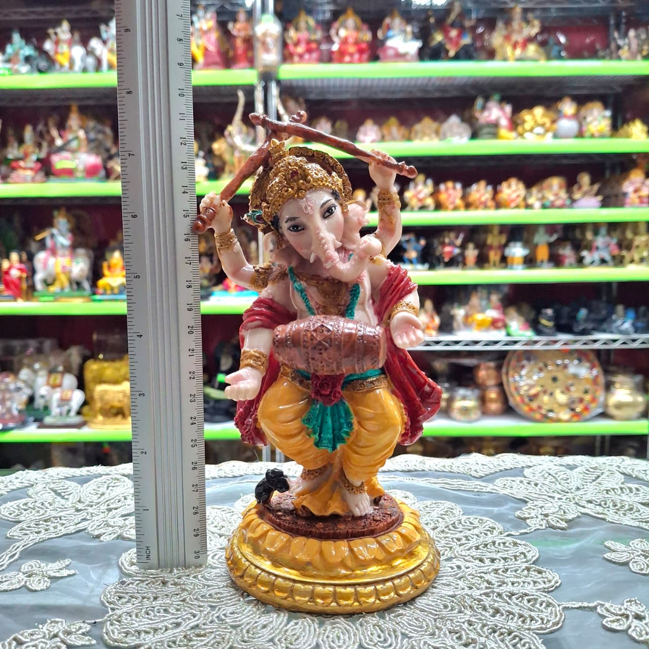 Dancing Ganesha Murti- Approx 8 Inches