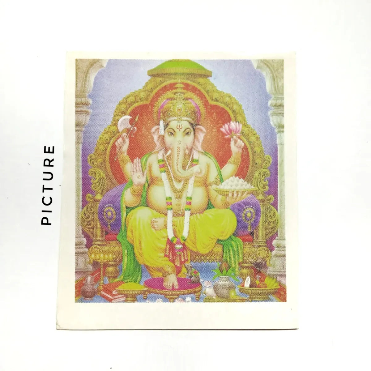 Ganesh On Throne (2 1/2'' x 3'')