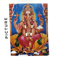 Ganesh Sitting (3''x 4'') (Blue Background)