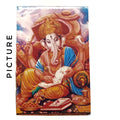 Ganesh On Throne (White Background) (3''x 4'')