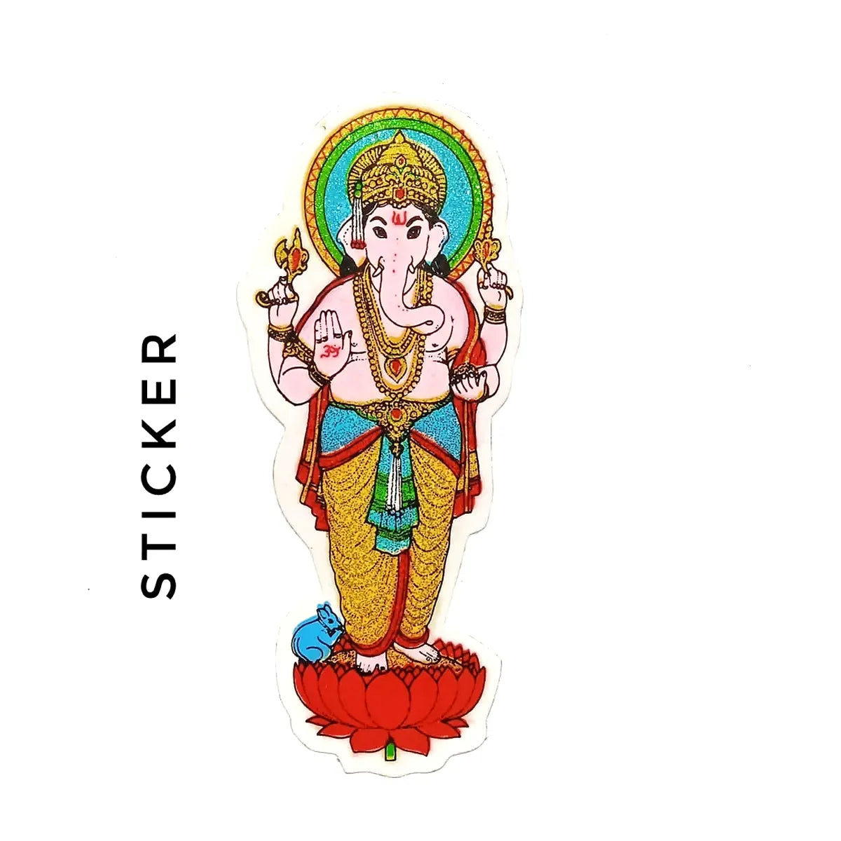 Ganesh Standing On Lotus (4 1/2'' x 1'')