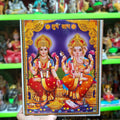 Laxmi And Ganesh 11"x 9" (Wood)