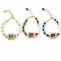 Leaf Charm Pearl Rakhi