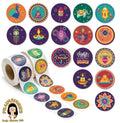 20 Happy Divali Stickers - 1.5 inches Diameter