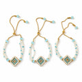 Turquoise Pearl Lumba Rakhi