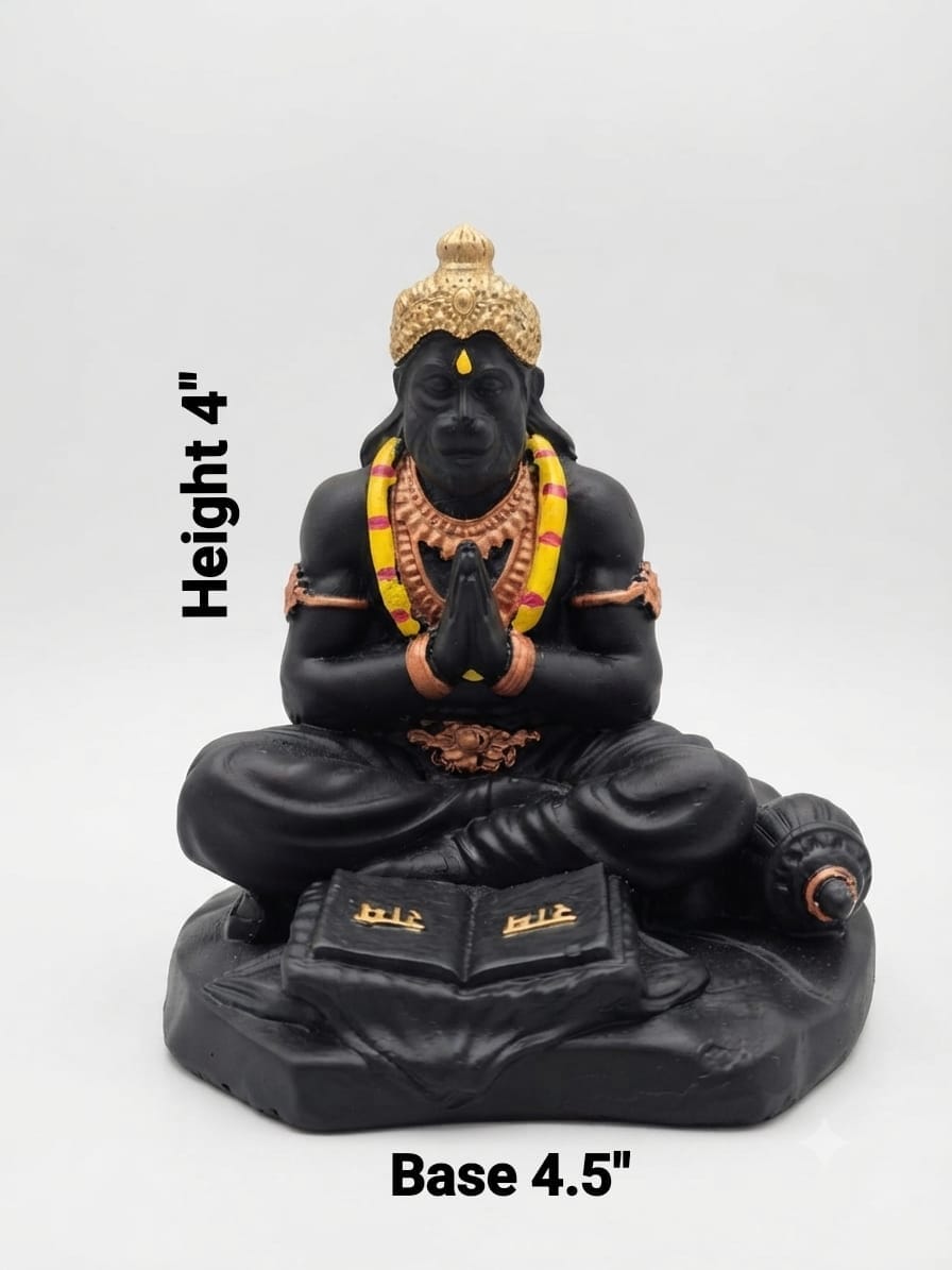 Meditating Hanuman With Book