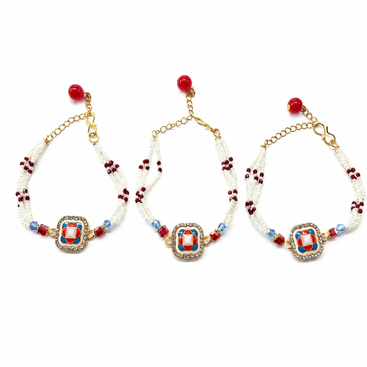 Royal Blossom Pearl Rakhi