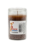 Short Brown Candle (Glass)