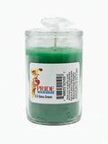 Short Green Candle (Glass)