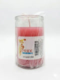 Short Pink Candle (Glass)