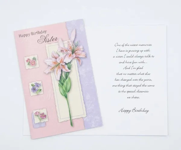 Happy Birthday Greeting Card(Sister)