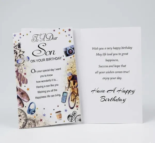 Happy Birthday Greeting Card (Son)