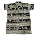 Black and White Kurta Top