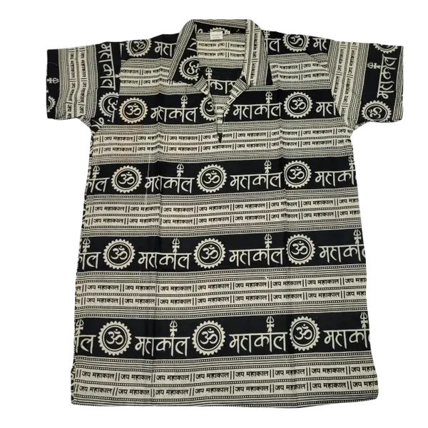 Black and White Kurta Top