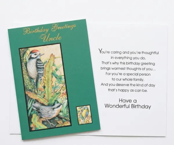 Happy Birthday Greeting Card (Uncle)
