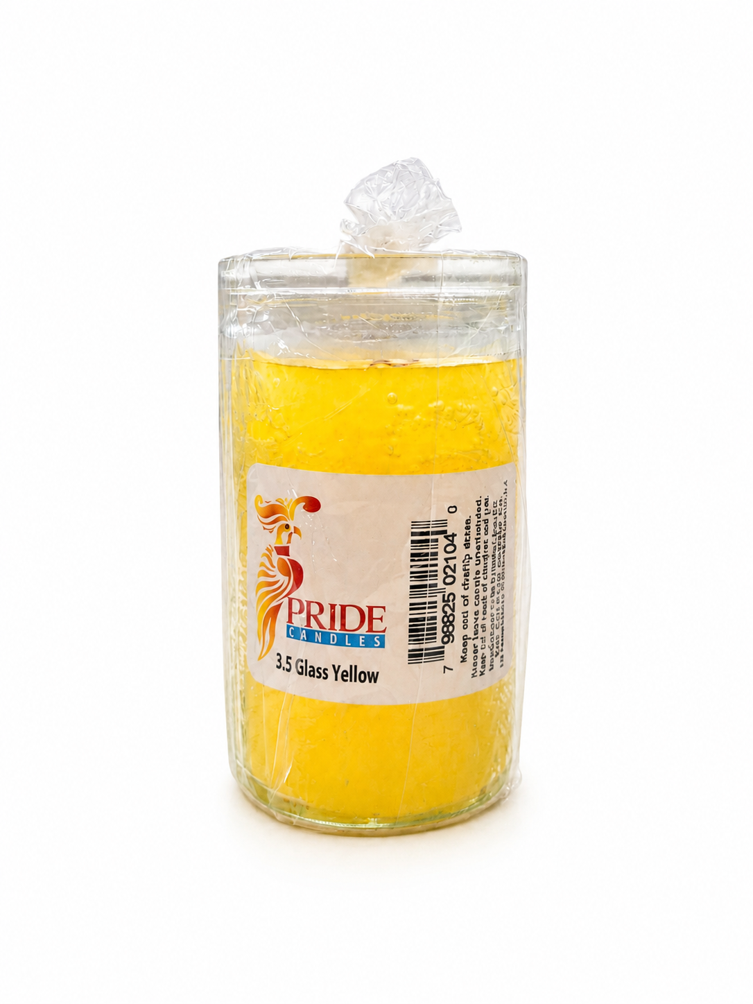 Short Yellow Candle (Glass)